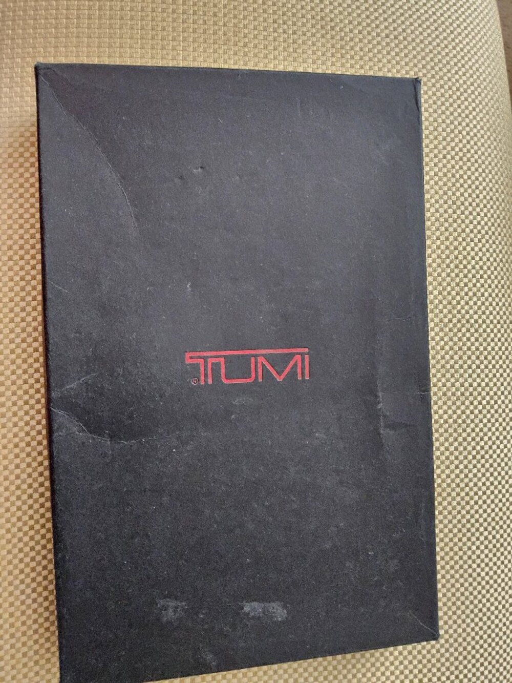 NWT Tumi Modernist Black Leather Travel Passport Organizer